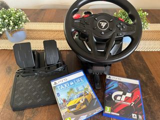 Volante y Pedales PS5 + 2 Juegos