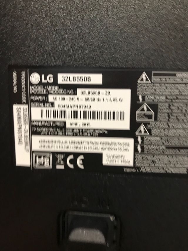 LG 32LB550B TV LED para peças