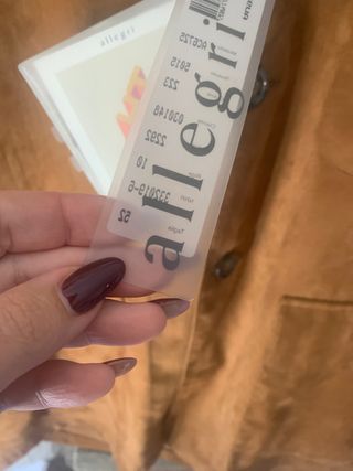 Giacca Allegri pelle marrone