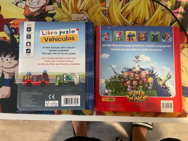 2 libros de leer y puzzles
