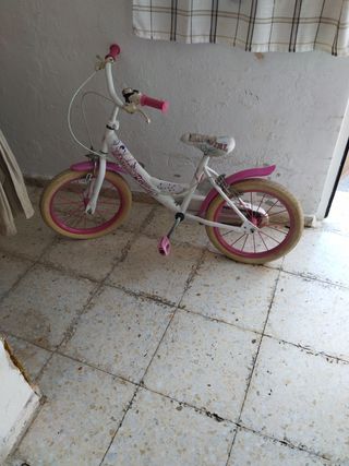 Bicicleta infantil niña rosa poco uso