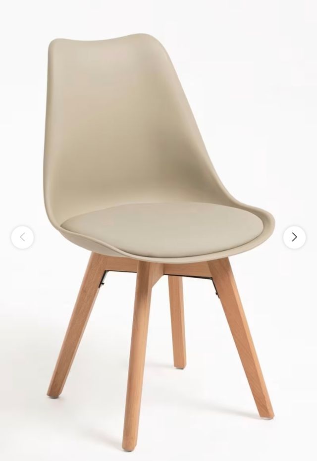 6 Sillas comedor color topo seminuevas