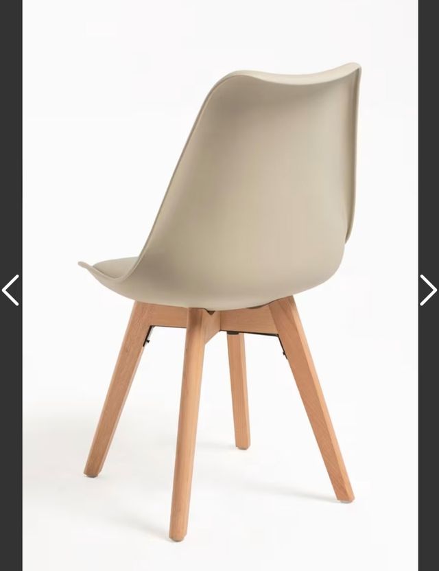 6 Sillas comedor color topo seminuevas