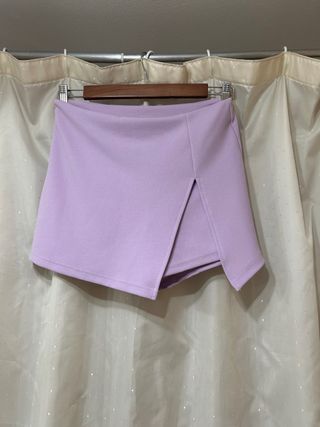 Falda pantalón corta malva Shein