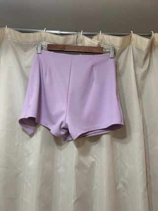 Falda pantalón corta malva Shein