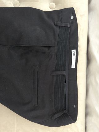 Pantalón Zara Negro Talla L Tobillero