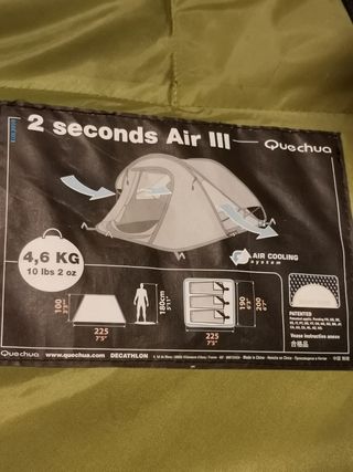 Tienda de campaña Quechua