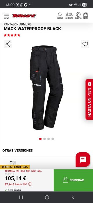 Traje de Moto ARMURE MACK WATERPROOF