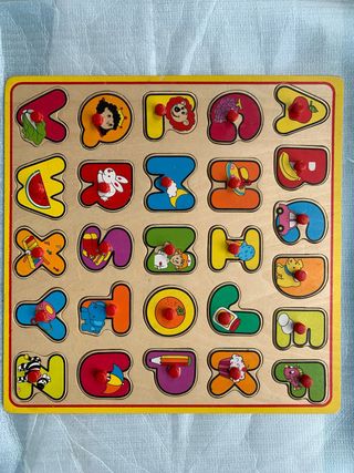 Puzzle Abecedario Madera Figuras