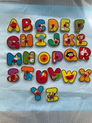 Puzzle Abecedario Madera Figuras