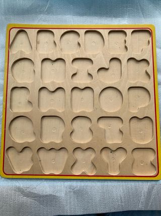 Puzzle Abecedario Madera Figuras
