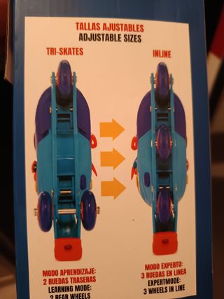 Patines Molto Triskate Talla 31-34 Convertibles