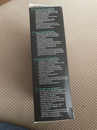 Ratón Gaming Nacon GM-350L Negro