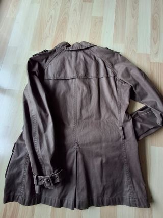 Trench Massimo Dutti Marrón Talla M