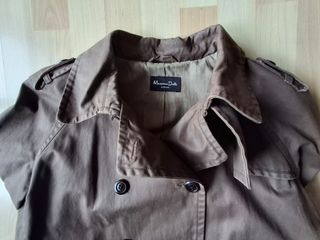 Trench Massimo Dutti Marrón Talla M