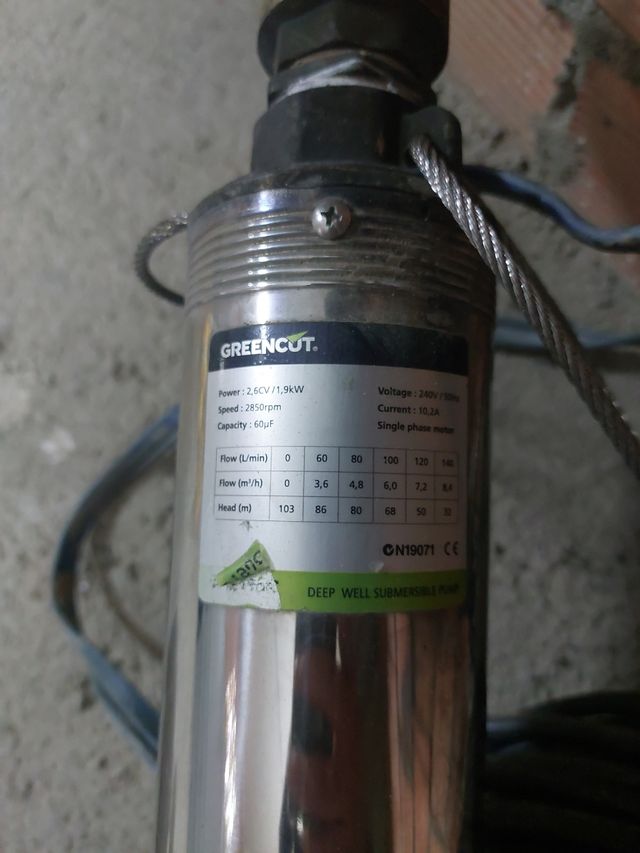 Bomba de agua sumergible para pozo de sondeo