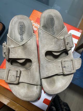 Sandalias Refresh Beige
