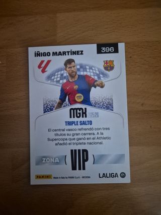 Cromo Íñigo Martínez MGK 25/26 Panini