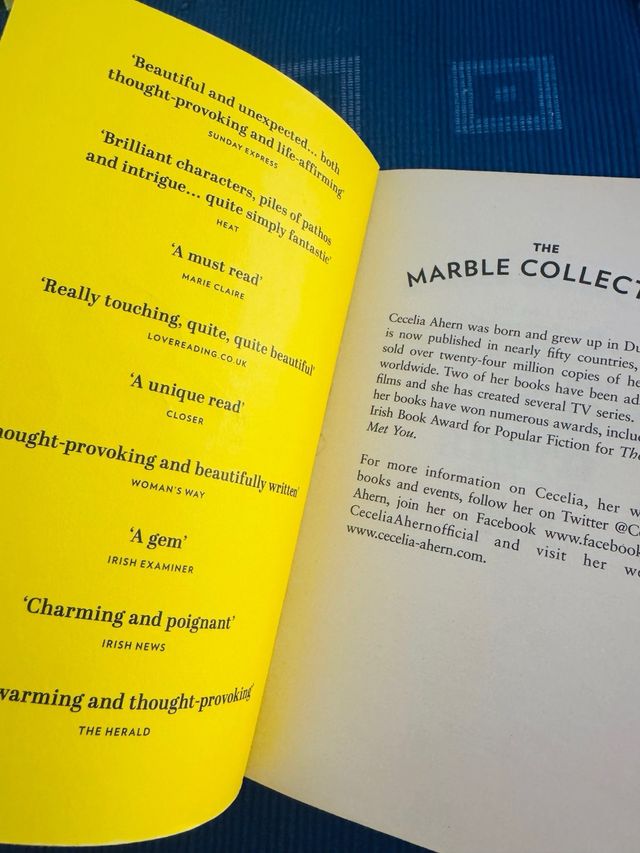 The Marble Collector Cecilia Ahern ingles libro