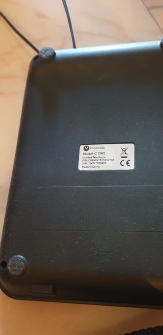 Telefono fisso Motorola nero