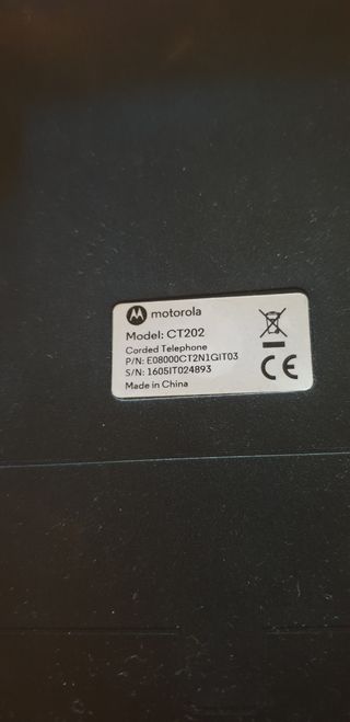 Telefono fisso Motorola nero