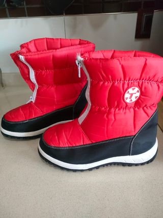 Botas de Nieve Rojas Talla 34