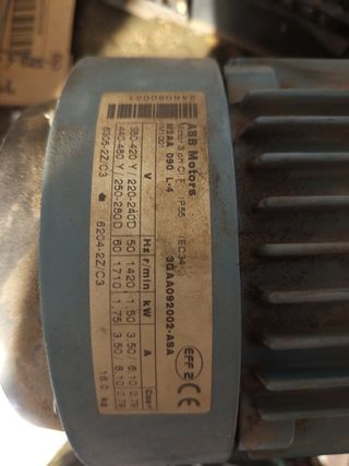 Motor trifásico para turbina de aire acondicionado