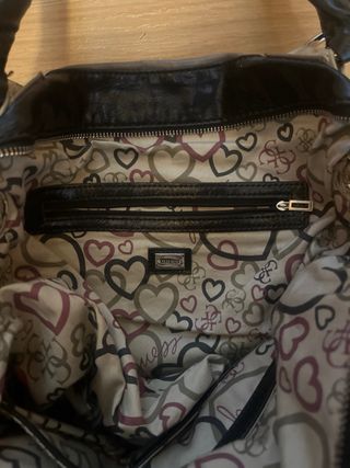 Bolso Guess Patchwork Cremallera Cadena