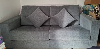 Sofá Cama Gris Tela