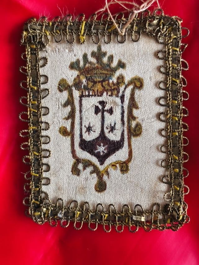 2 toppe religiose ricamate - Scapolare SXIX