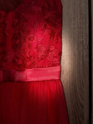 Vestido rojo corto fiesta/boda/graduación