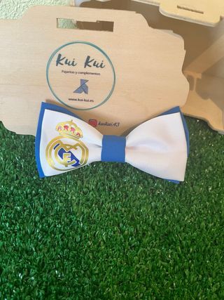 Pajarita Real Madrid Azul y Blanca