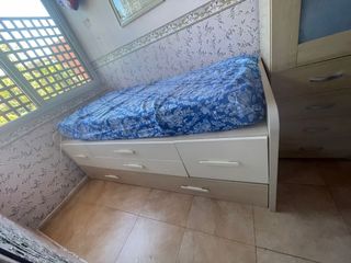 Cama juvenil nido con cajones+ colchón incluido.