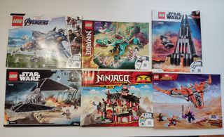 Manuales LEGO Star Wars, Ninjago, Avengers