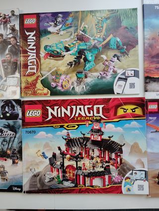 Manuales LEGO Star Wars, Ninjago, Avengers