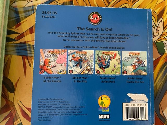 2 libros en inglés para niños, Spiderman y disney