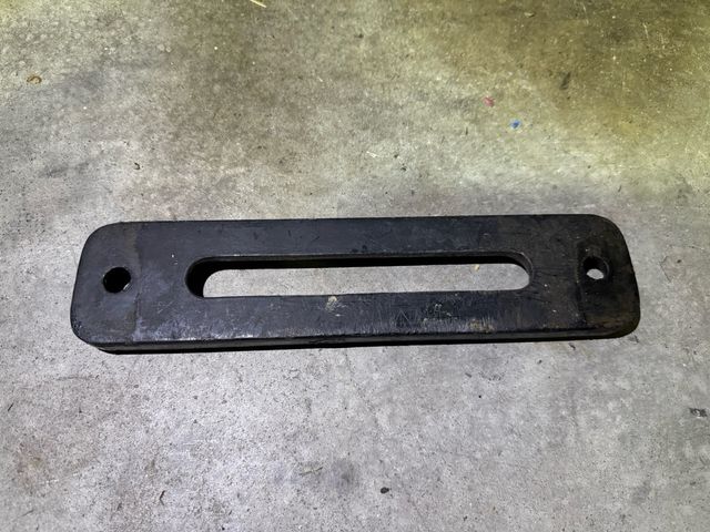 Guía cables para cabrestrante de hierro.