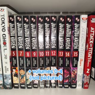 Jujutsu Kaisen volumes 0-5 & 7-15 (english)
