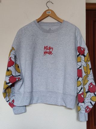 Sudadera Disney Mickey Mouse Gris Talla L