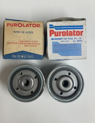 Filtros Aceite Purolator Seat 600 y Seat 850