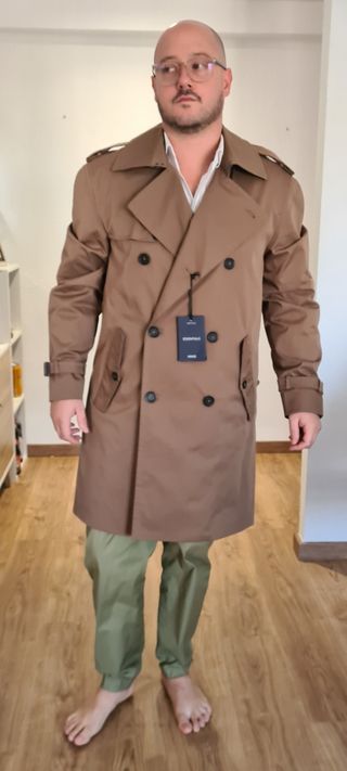 Gabardina MNG Marrón Talla XL