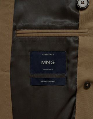 Gabardina MNG Marrón Talla XL