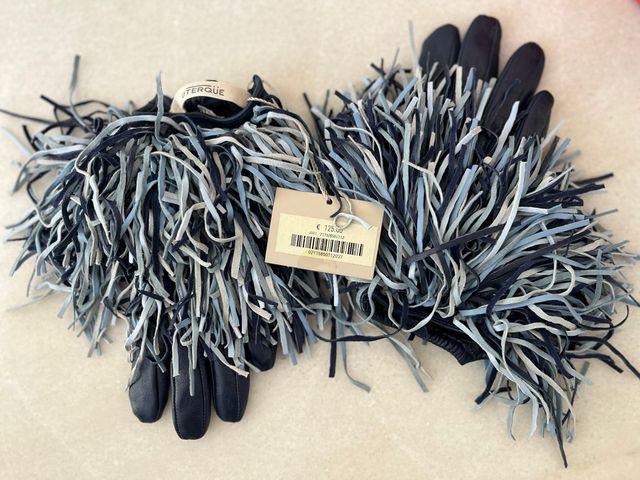 REBAJA!!!Guantes Uterqüe Piel y Ante Talla S