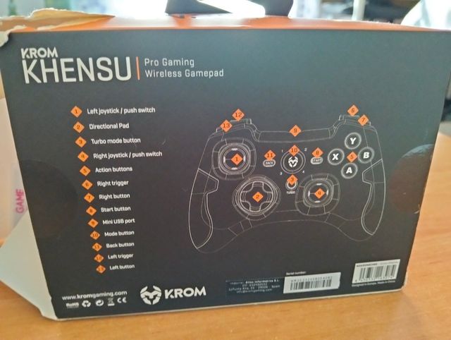 Mando Gaming KROM Khensu Pro Gaming Wireless Gamep