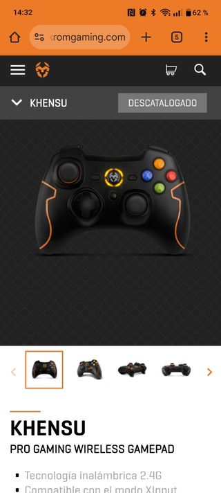 Mando Gaming KROM Khensu Pro Gaming Wireless Gamep