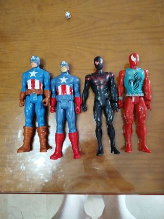 4 Muñecos Superhéroes Marvel