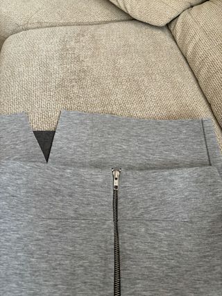 Topshop Falda Gris Asimétrica 