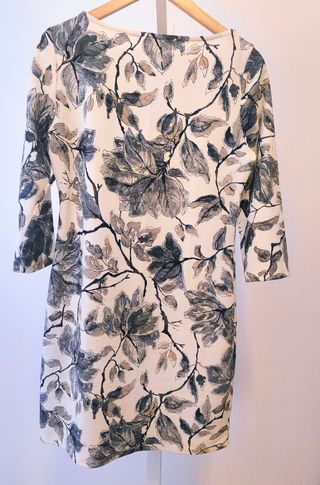 Vestido floral manga 3/4