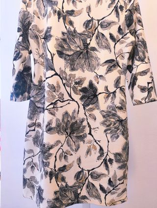 Vestido floral manga 3/4