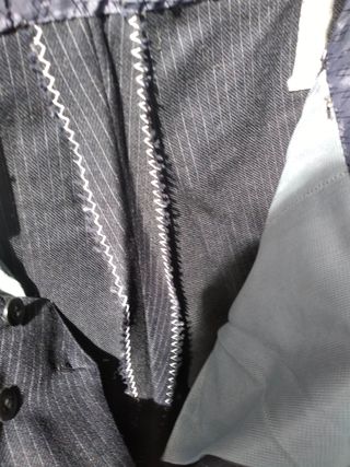 Traje 2 Piezas Cosido a Mano Raya Diplomática